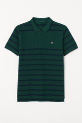 Men’s Tommy Bottle green and Blue Linning Polo Tee